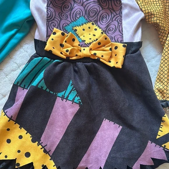 Colorful Patchwork Kids Costume with Wig - Picture 7 of 7